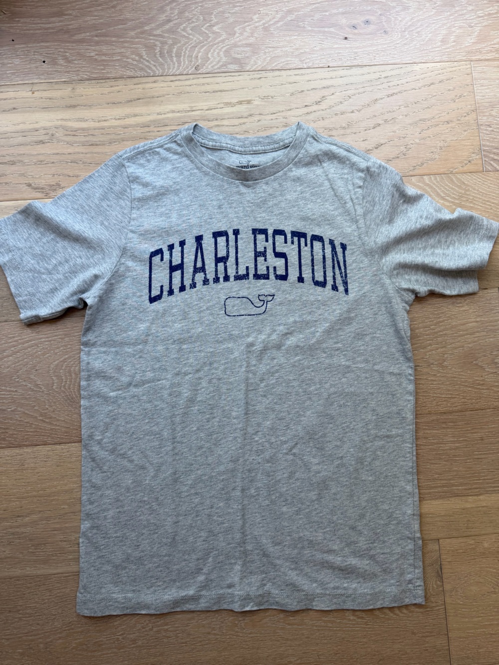 Vineyard Vines Charleston Gray Graphic T-Shirt  Youth Small Whale Tee